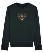  INIMA  -  IUBIRE - MANDALA - FLOARE -  TRADITIONAL - ETNIC 3 Bluză mânecă lungă Unisex Rise