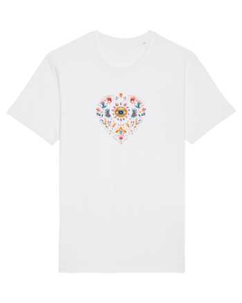 INIMA  -  IUBIRE - MANDALA - FLOARE -  TRADITIONAL - ETNIC 3 White