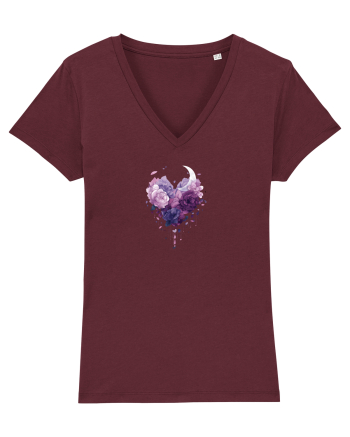  INIMA  -  IUBIRE - ARTA - FLORI - LUNA Burgundy