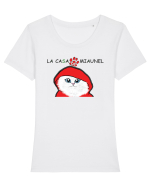 La casa de Miaunel Tricou mânecă scurtă guler larg fitted Damă Expresser
