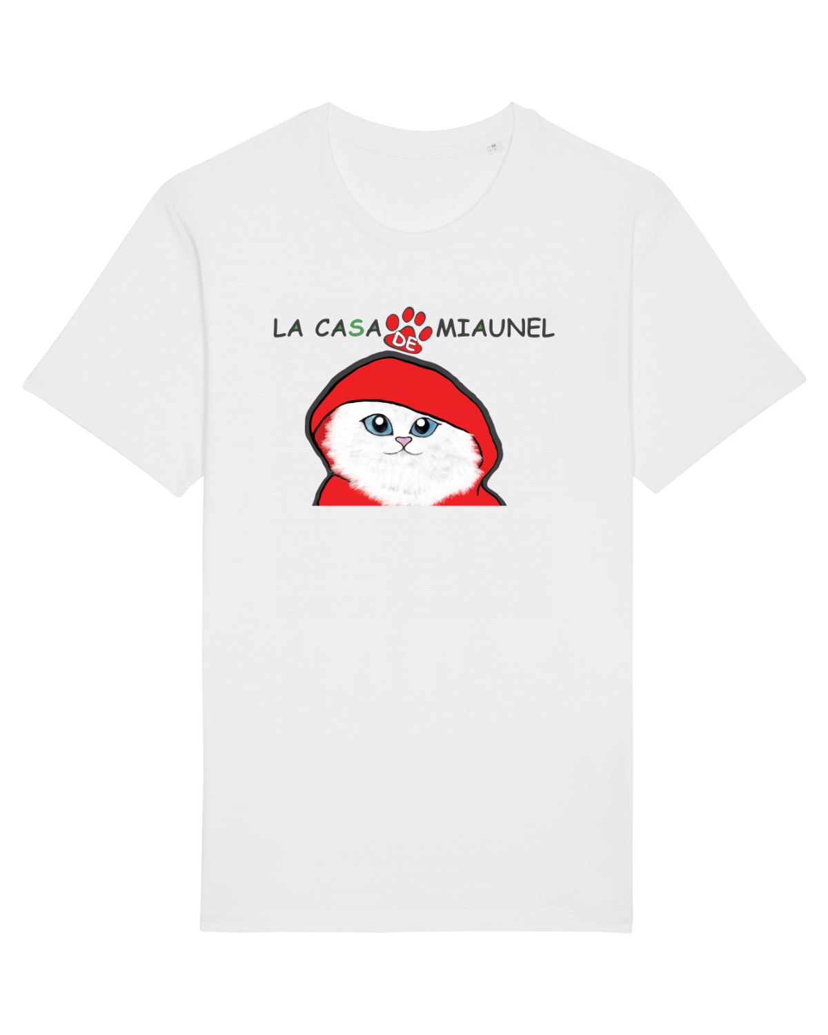 Tricou mânecă scurtă Unisex Rocker White