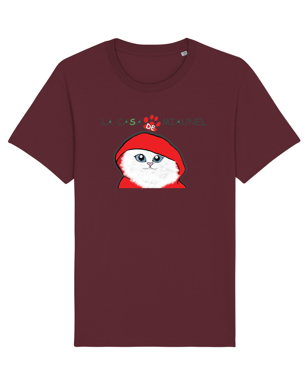 Tricou mânecă scurtă Unisex Rocker Burgundy