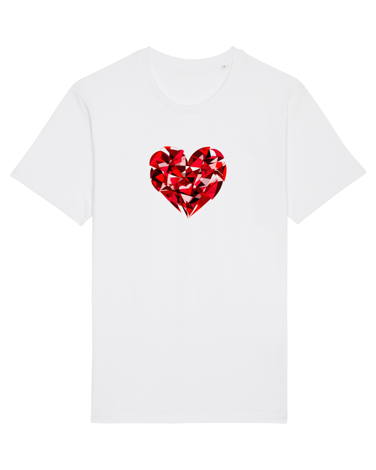 Tricou mânecă scurtă Unisex Rocker White