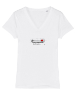 LOADING LOVE 2 Tricou mânecă scurtă guler V Damă Evoker