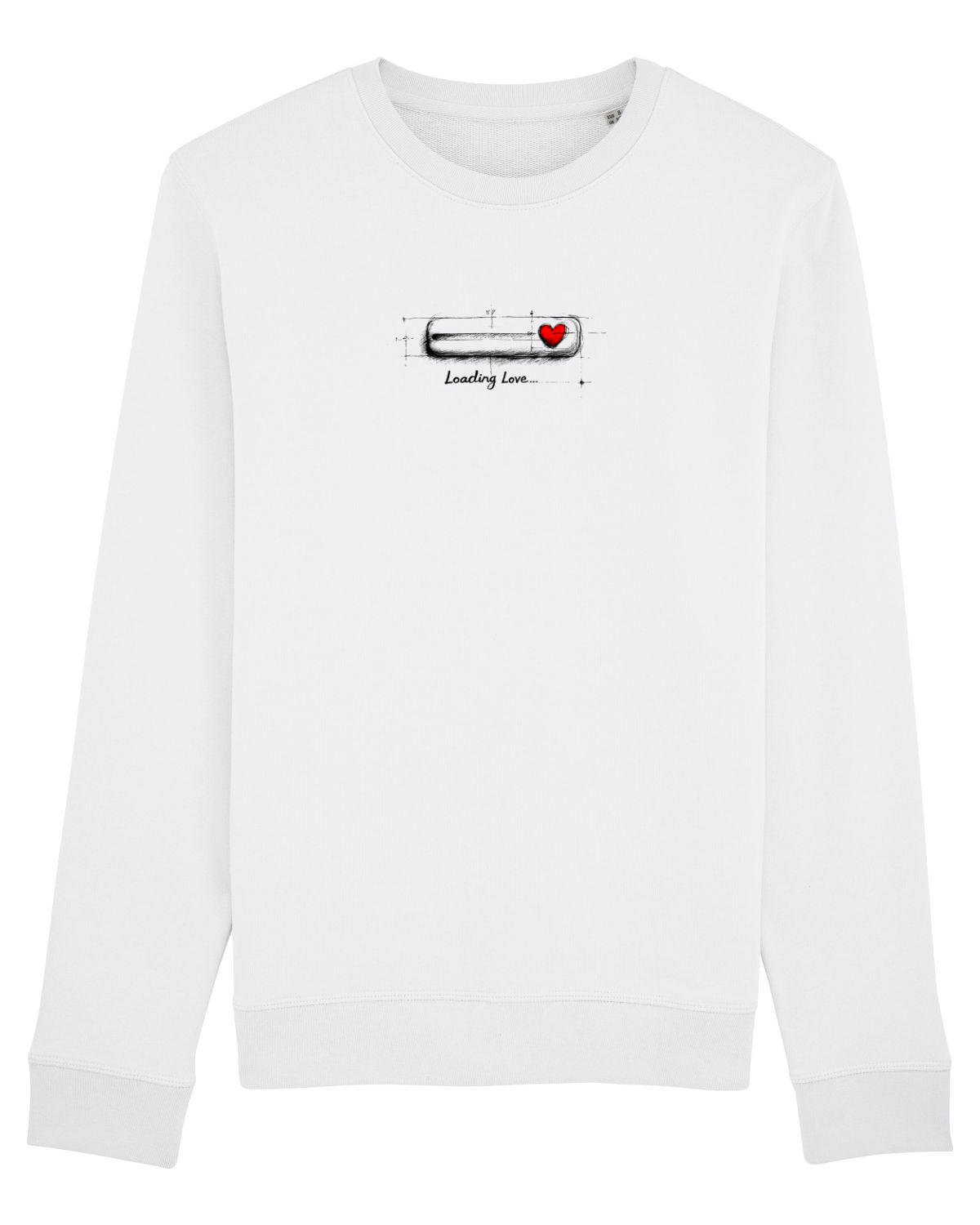 Bluză mânecă lungă Unisex Rise White