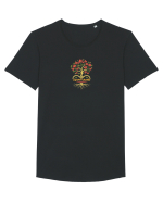 LOVE & ROOTS - IUBIRE & RADACINI Tricou mânecă scurtă guler larg Bărbat Skater