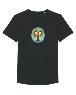LOVE & ROOTS - IUBIRE & RADACINI 2 Tricou mânecă scurtă guler larg Bărbat Skater