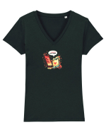 LOVE AT FIRST SWIPE Tricou mânecă scurtă guler V Damă Evoker