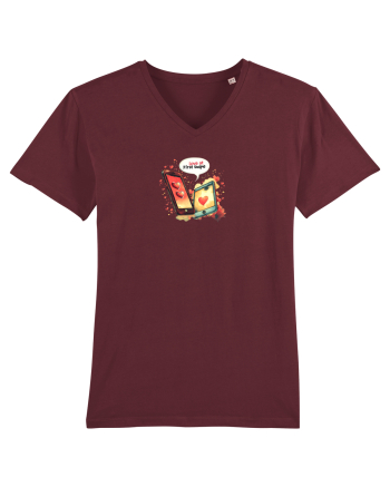 LOVE AT FIRST SWIPE Burgundy
