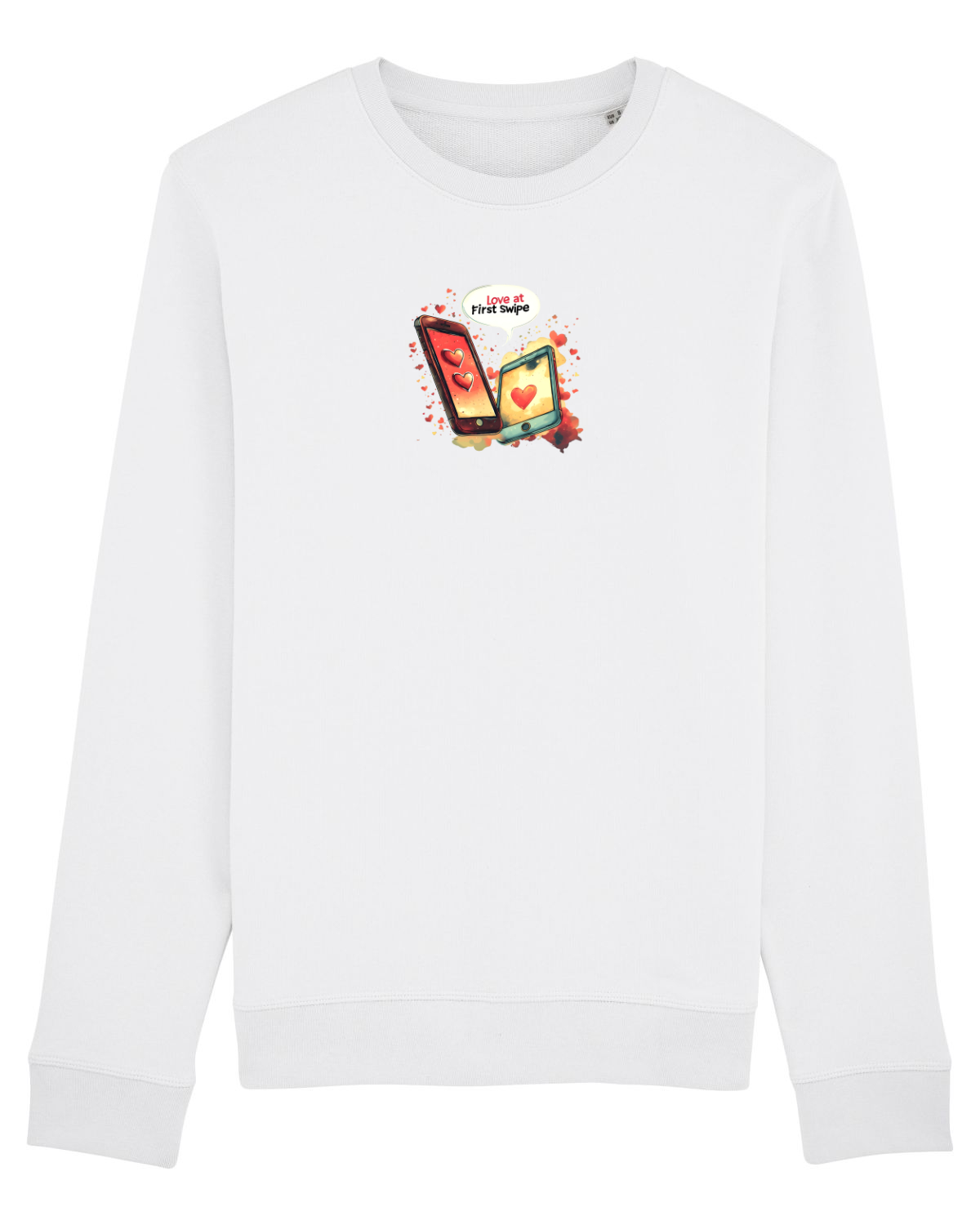 Bluză mânecă lungă Unisex Rise White