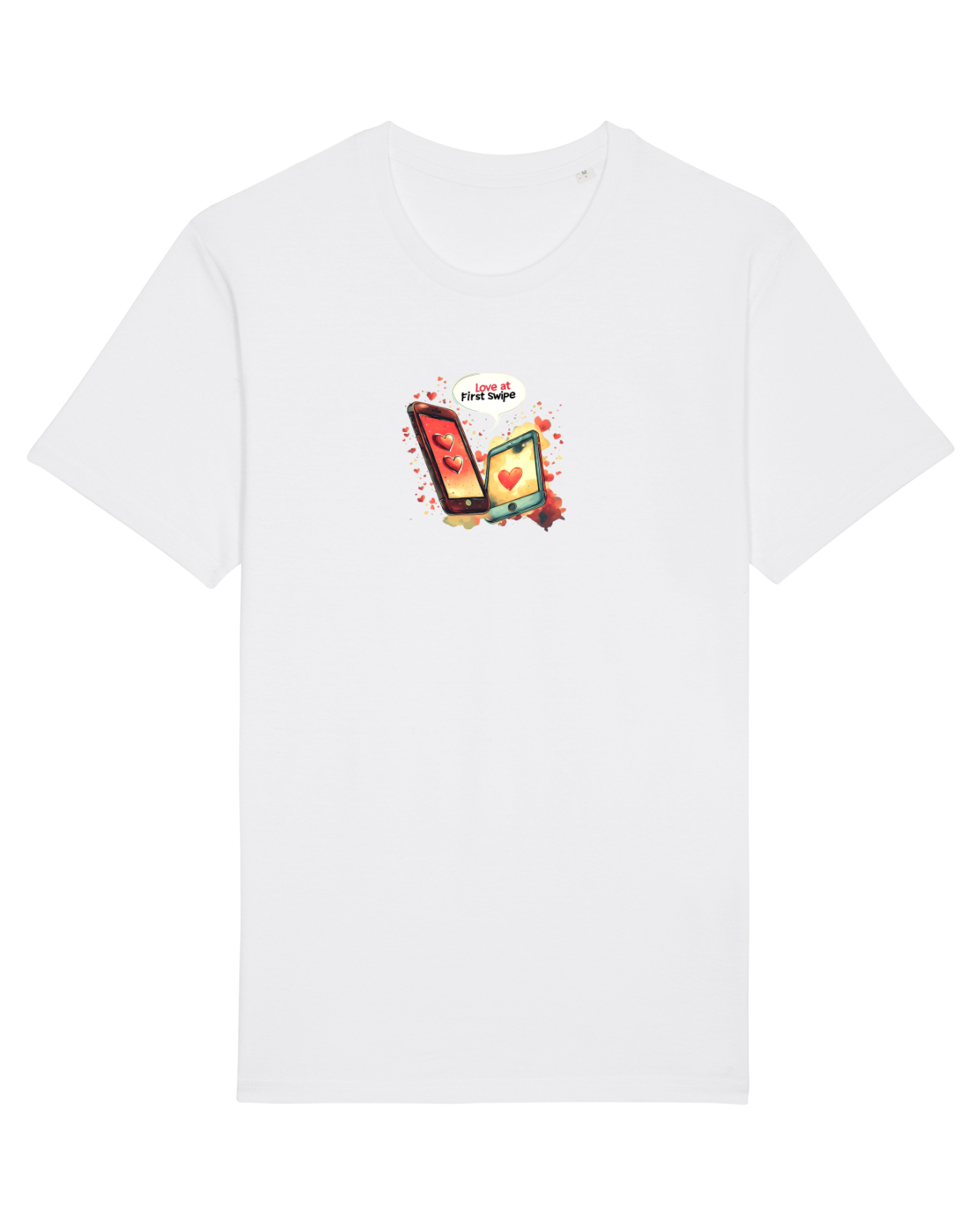 Tricou mânecă scurtă Unisex Rocker White