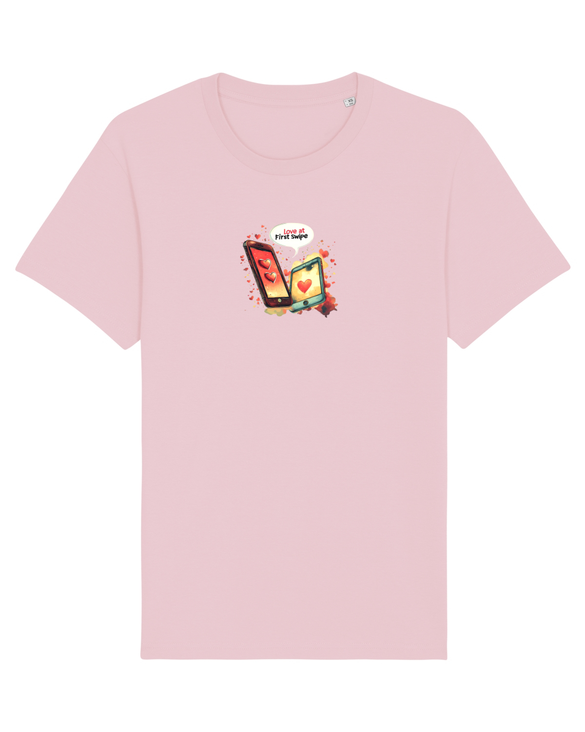 Tricou mânecă scurtă Unisex Rocker Cotton Pink
