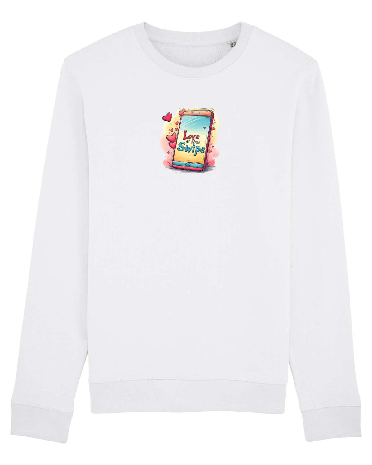 Bluză mânecă lungă Unisex Rise White