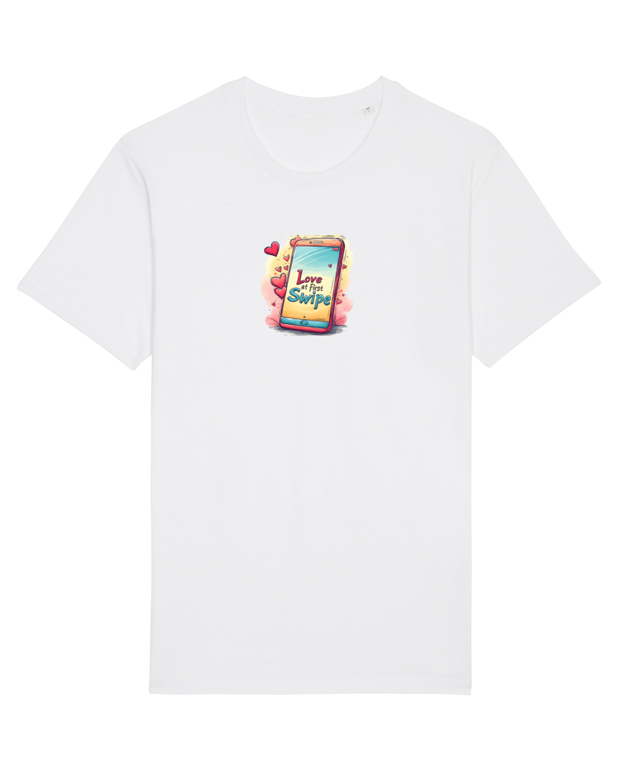 Tricou mânecă scurtă Unisex Rocker White