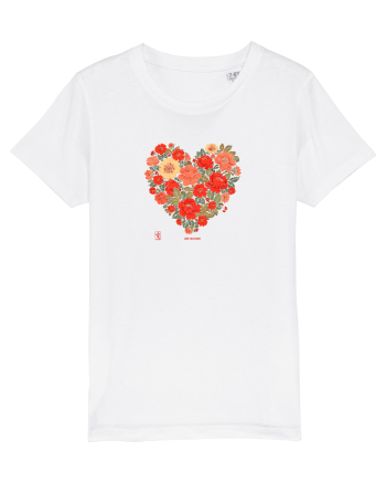 LOVE BLOSSOMS -  INIMA  -  IUBIRE - ARTA JAPONEZA - FLORI White