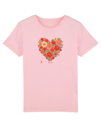 LOVE BLOSSOMS -  INIMA  -  IUBIRE - ARTA JAPONEZA - FLORI Cotton Pink