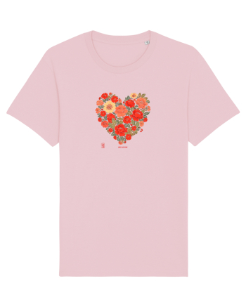 LOVE BLOSSOMS -  INIMA  -  IUBIRE - ARTA JAPONEZA - FLORI Cotton Pink