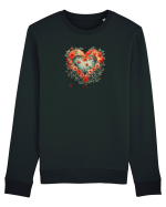 LOVE BLOSSOMS - SAKURA - FLORI CIRES -  INIMA  -  IUBIRE - ARTA JAPONEZA Bluză mânecă lungă Unisex Rise