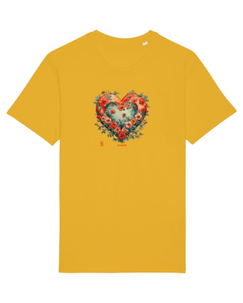 LOVE BLOSSOMS - SAKURA - FLORI CIRES -  INIMA  -  IUBIRE - ARTA JAPONEZA Spectra Yellow