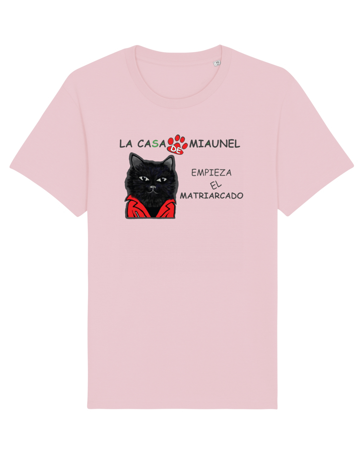 Tricou mânecă scurtă Unisex Rocker Cotton Pink