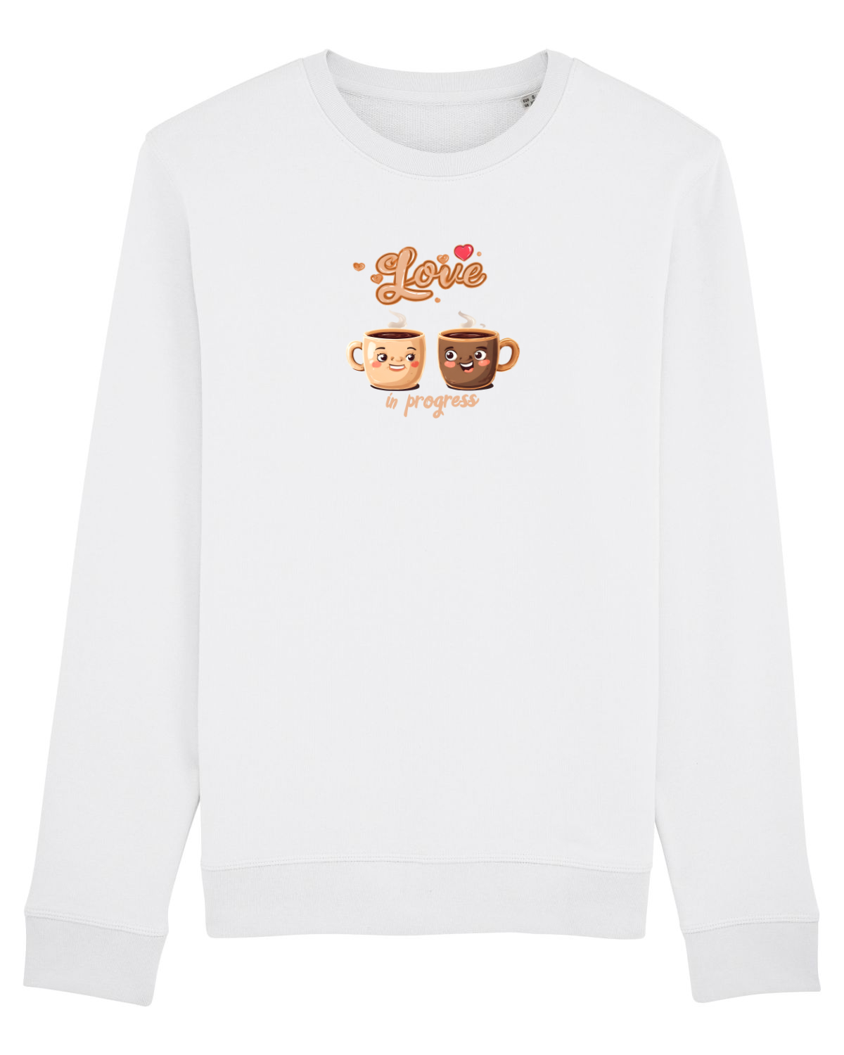 Bluză mânecă lungă Unisex Rise White