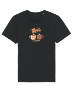LOVE  IN PROGRESS - CESTI CAFEA - CEAI - CUPLU - INIMA Tricou mânecă scurtă Unisex Rocker