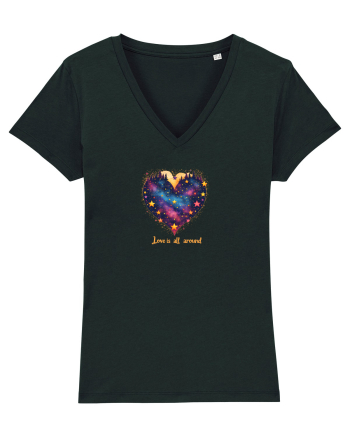 LOVE IS ALL AROUND - INIMA - MUNTI - BRAZI - NATURA - GALAXIE - STELE Black