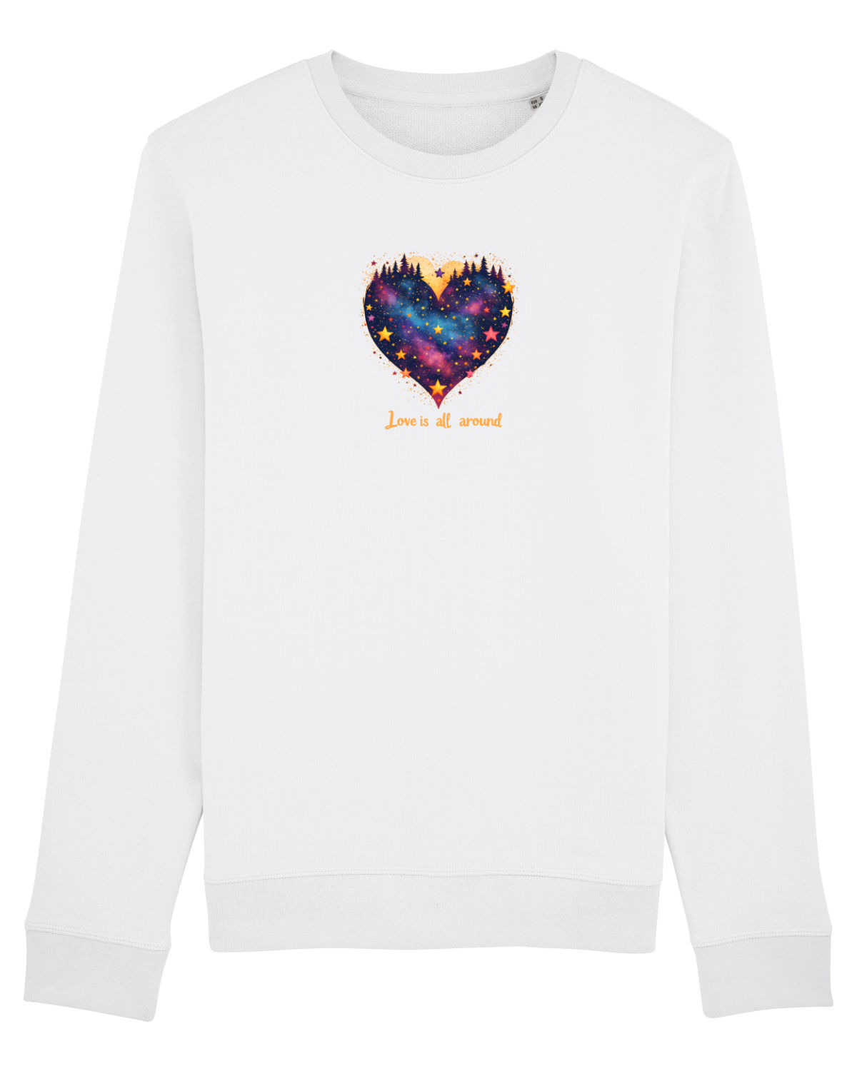 Bluză mânecă lungă Unisex Rise White
