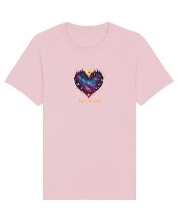 LOVE IS ALL AROUND - INIMA - MUNTI - BRAZI - NATURA - GALAXIE - STELE Cotton Pink