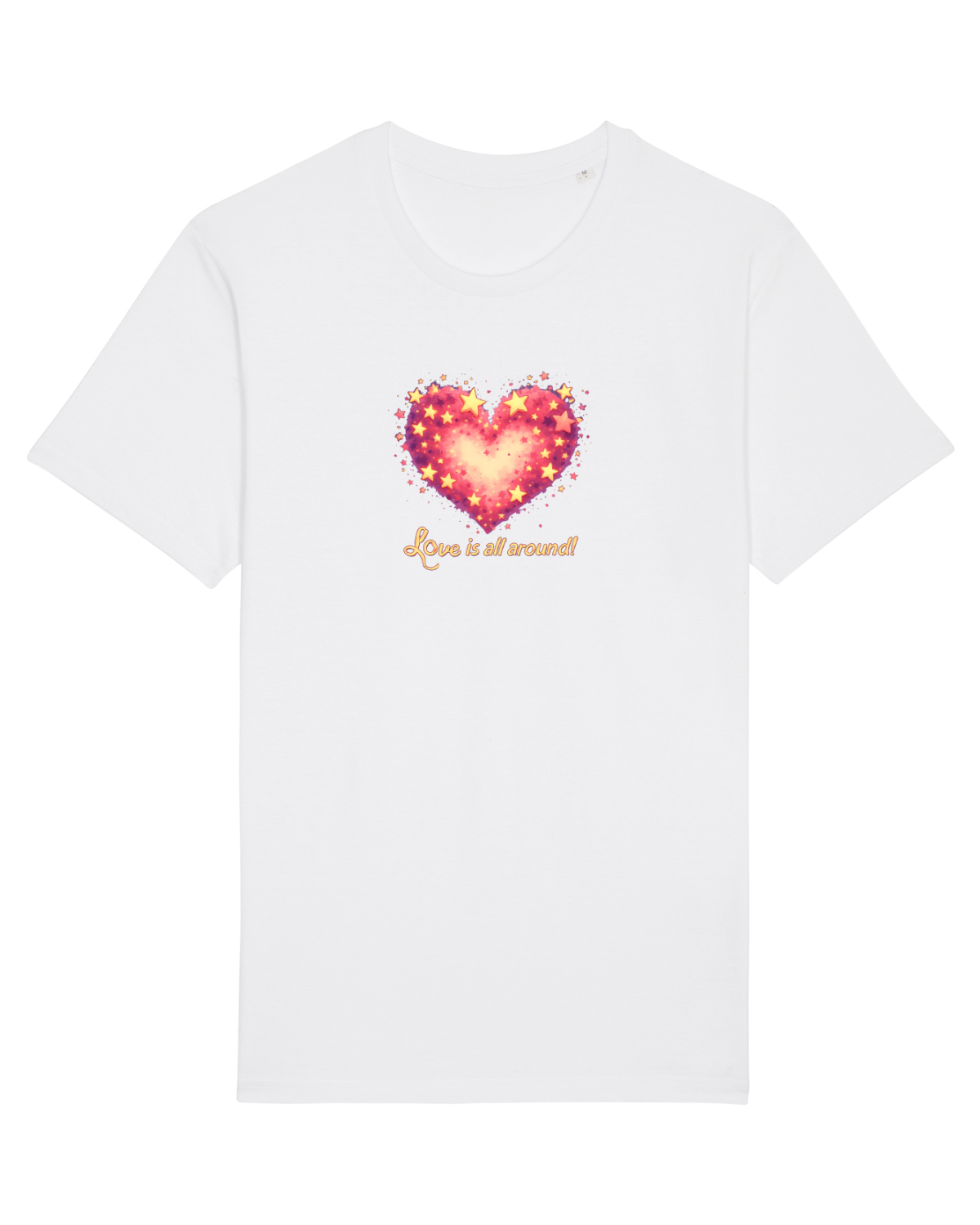 Tricou mânecă scurtă Unisex Rocker White