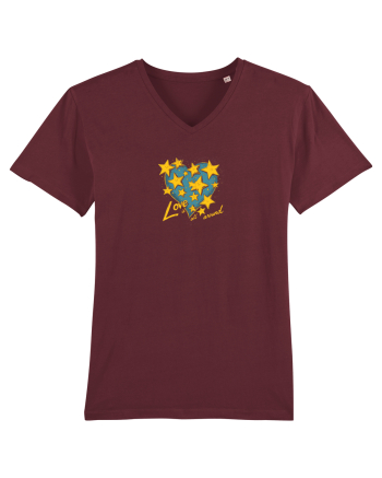 LOVE IS ALL AROUND - INIMA -- GALAXIE - STELE 3 Burgundy