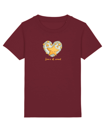 LOVE IS ALL AROUND - INIMA -- GALAXIE - STELE 4 Burgundy