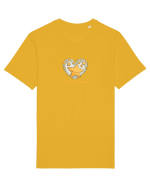 LOVE IS ALL AROUND - INIMA -- GALAXIE - STELE 4 Tricou mânecă scurtă Unisex Rocker