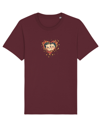 LOVE IS ALL AROUND - INIMA --CUPLU -  GALAXIE - STELE  Burgundy