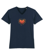 LOVE IS ALL AROUND - INIMA -- GALAXIE - STELE  5 Tricou mânecă scurtă guler V Bărbat Presenter