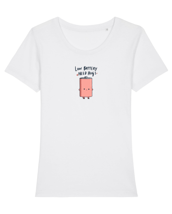 LOW BATTERY - NEED HUGS White