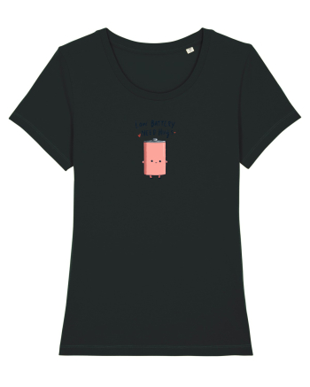 LOW BATTERY - NEED HUGS Black