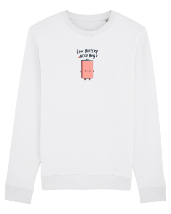 LOW BATTERY - NEED HUGS White