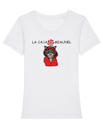 La casa de Miaunel Tricou mânecă scurtă guler larg fitted Damă Expresser