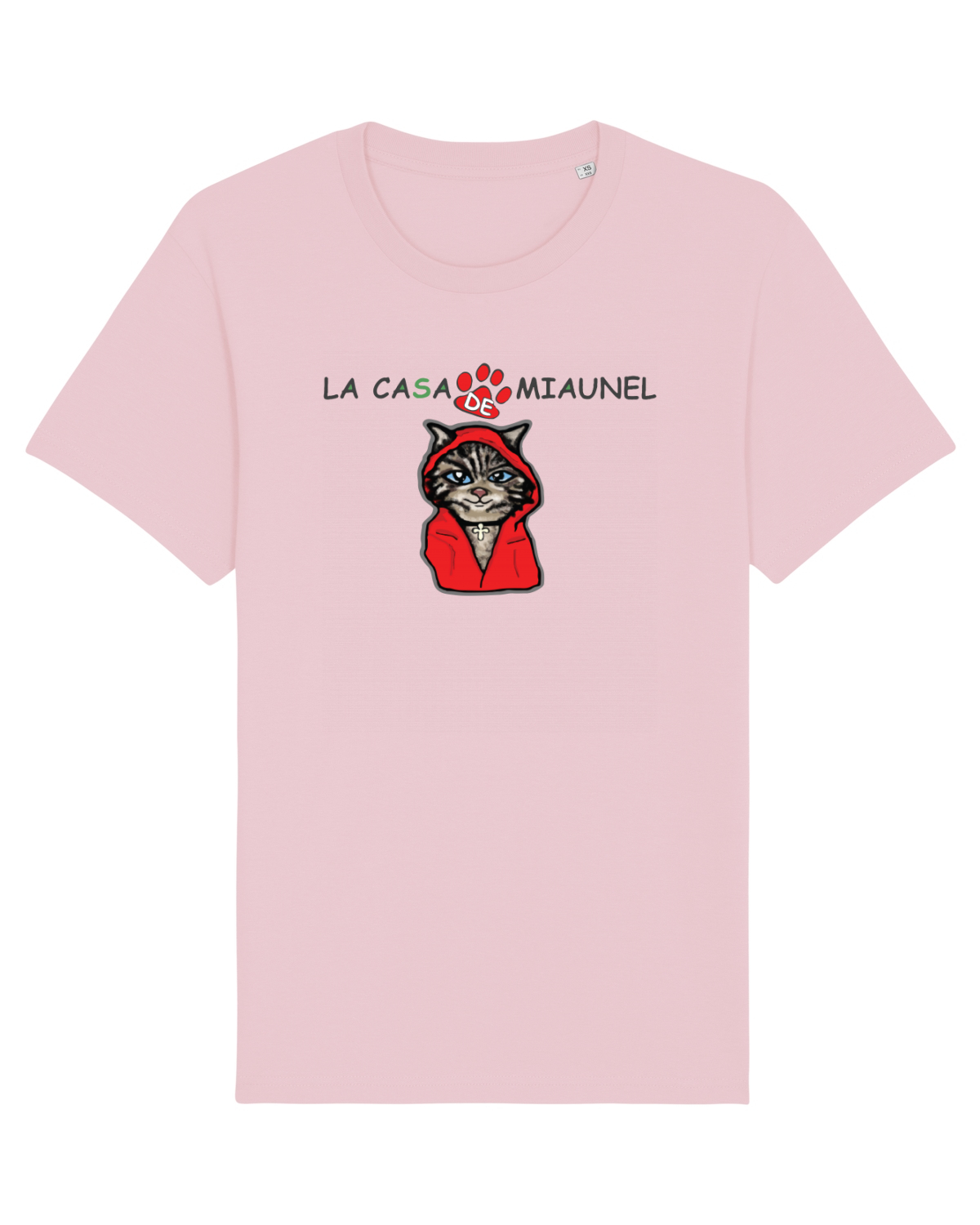 Tricou mânecă scurtă Unisex Rocker Cotton Pink