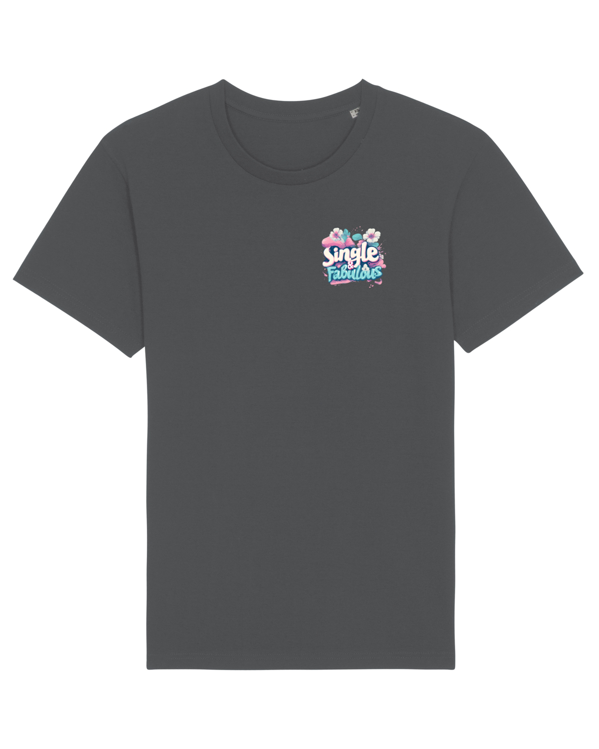 Tricou mânecă scurtă Unisex Rocker Anthracite