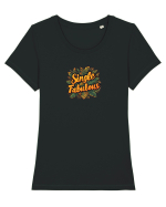 SINGLE & FABULOUS 2 Tricou mânecă scurtă guler larg fitted Damă Expresser