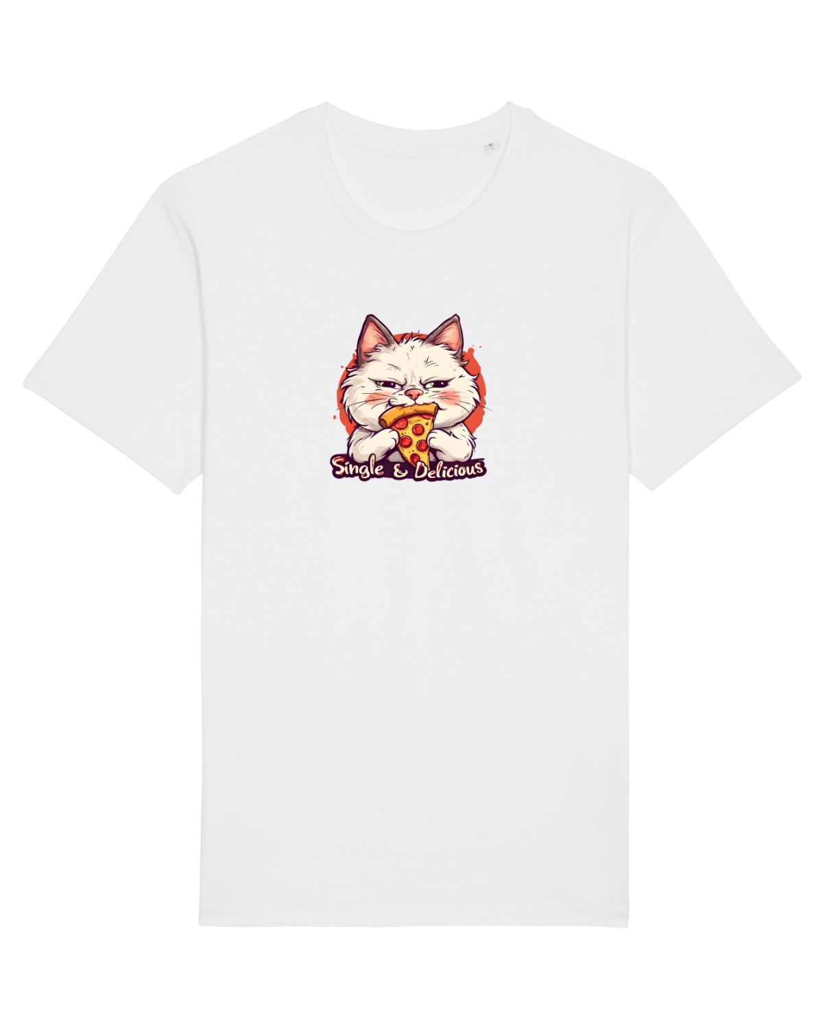 Tricou mânecă scurtă Unisex Rocker White