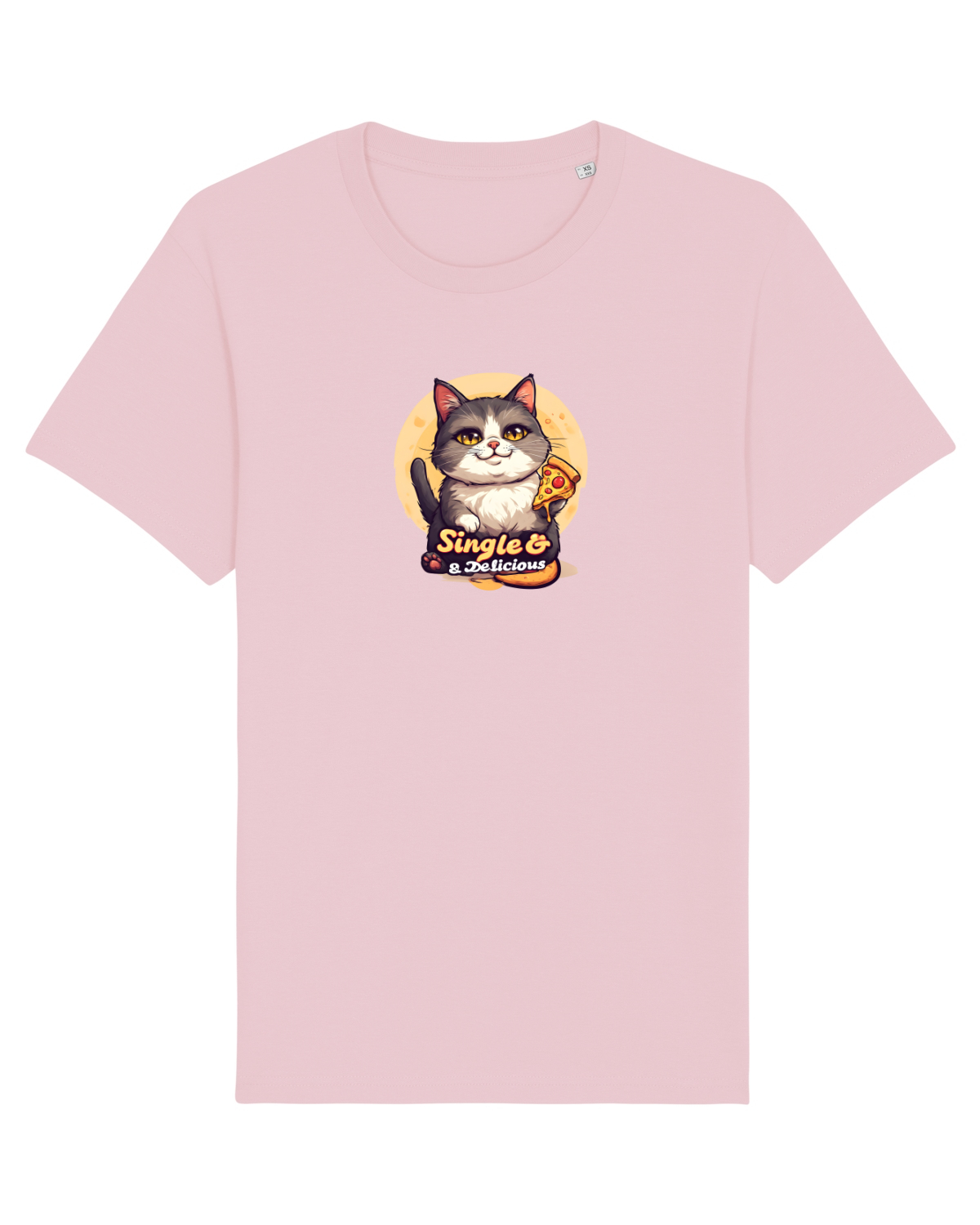 Tricou mânecă scurtă Unisex Rocker Cotton Pink