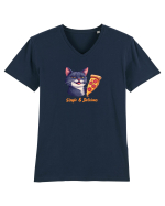SINGLE & DELICIOUS 3 Tricou mânecă scurtă guler V Bărbat Presenter