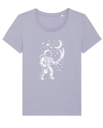 Astronaut pictor în spațiu – ilustratie cosmică Lavender