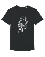 Astronaut pictor în spațiu – ilustratie cosmică Tricou mânecă scurtă guler larg Bărbat Skater