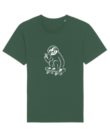 Leneș pe skateboard – ilustrație alb-negru cool Bottle Green
