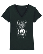 Mintea Care Înflorește Tricou mânecă scurtă guler V Damă Evoker
