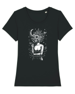 Mintea Care Înflorește Tricou mânecă scurtă guler larg fitted Damă Expresser